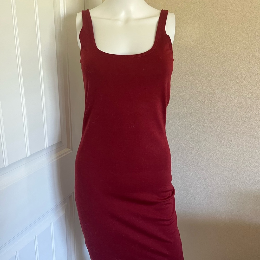 Cotton On Red Midi Bodycon Dress